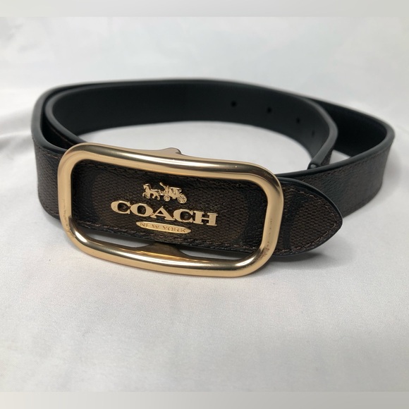 Coach New York Leather Belt— VERY NICE —33.5in Length - Picture 9 of 12